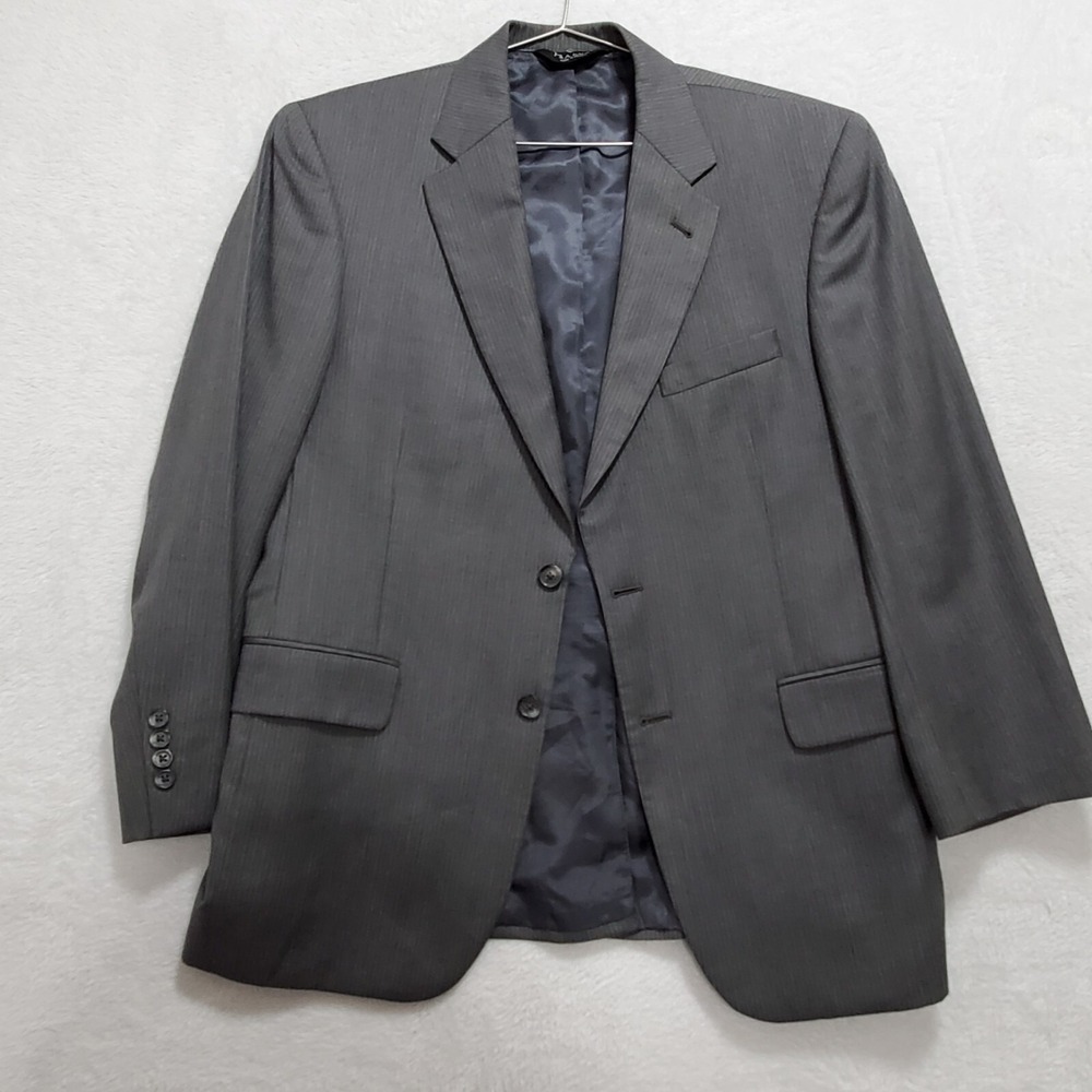 Jos.A . Bank Blazer Jacket Men's 40 S Gray Pinstripe Wool 2-Button Office Dressy